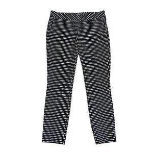 Express Black White Check Columnist Slim Ankle Pants 2